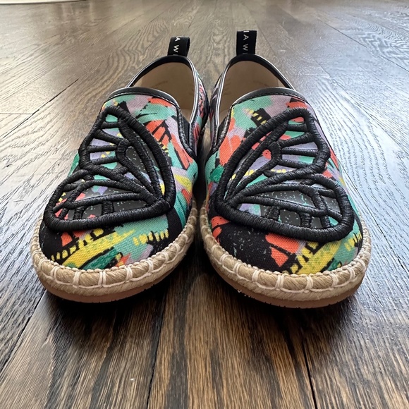 NWT SOPHIA WEBSTER MINI Girls Butterfly Espadrille Flat 33 EU / 1 US - Picture 2 of 8